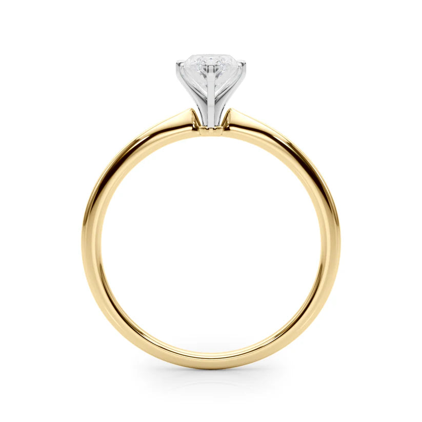 1 ct Anillo de compromiso con diamante Corte Marquise Oro de 14k