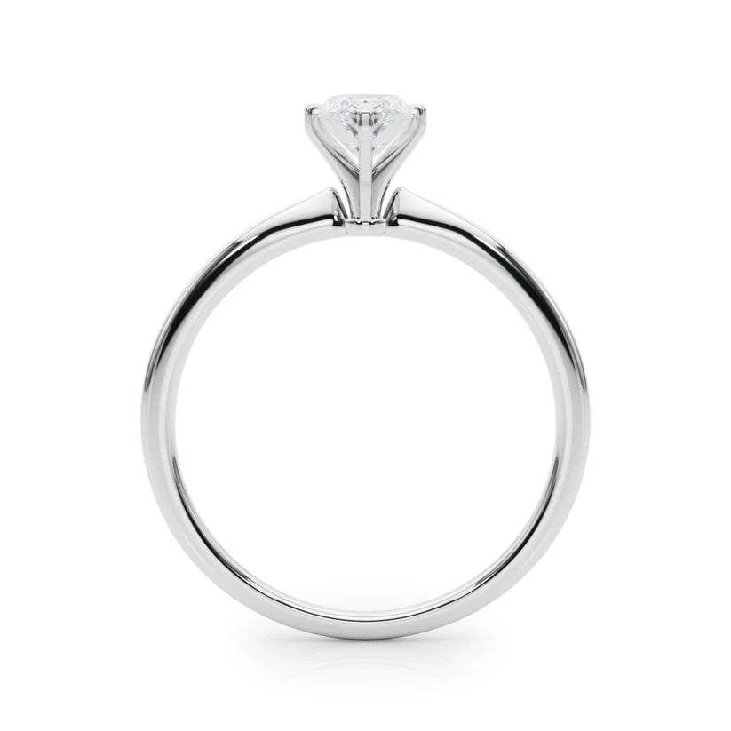 1 ct Anillo de compromiso con diamante Corte Marquise Oro de 14k