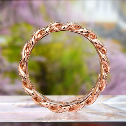 Anillo Cubano Hombre Oro 14K con 1.00 Ct Diamantes Lab