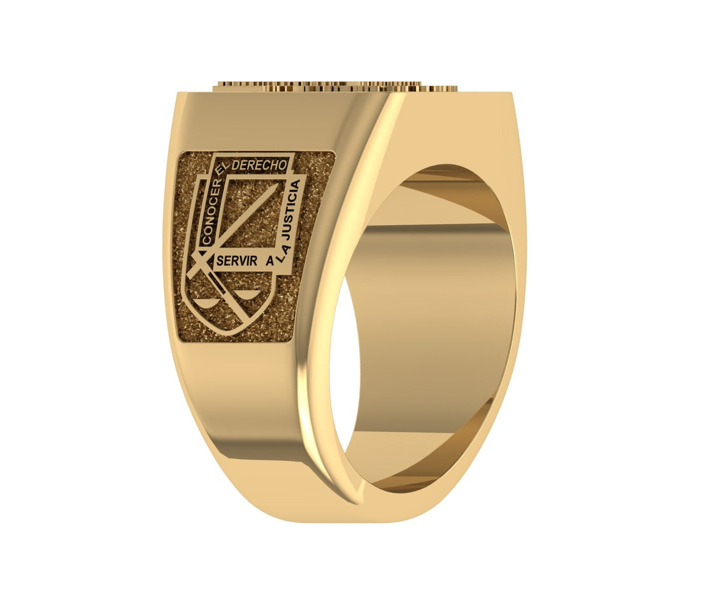 Milán Anillo de Graduación Personalizado en Oro 14K o 18K