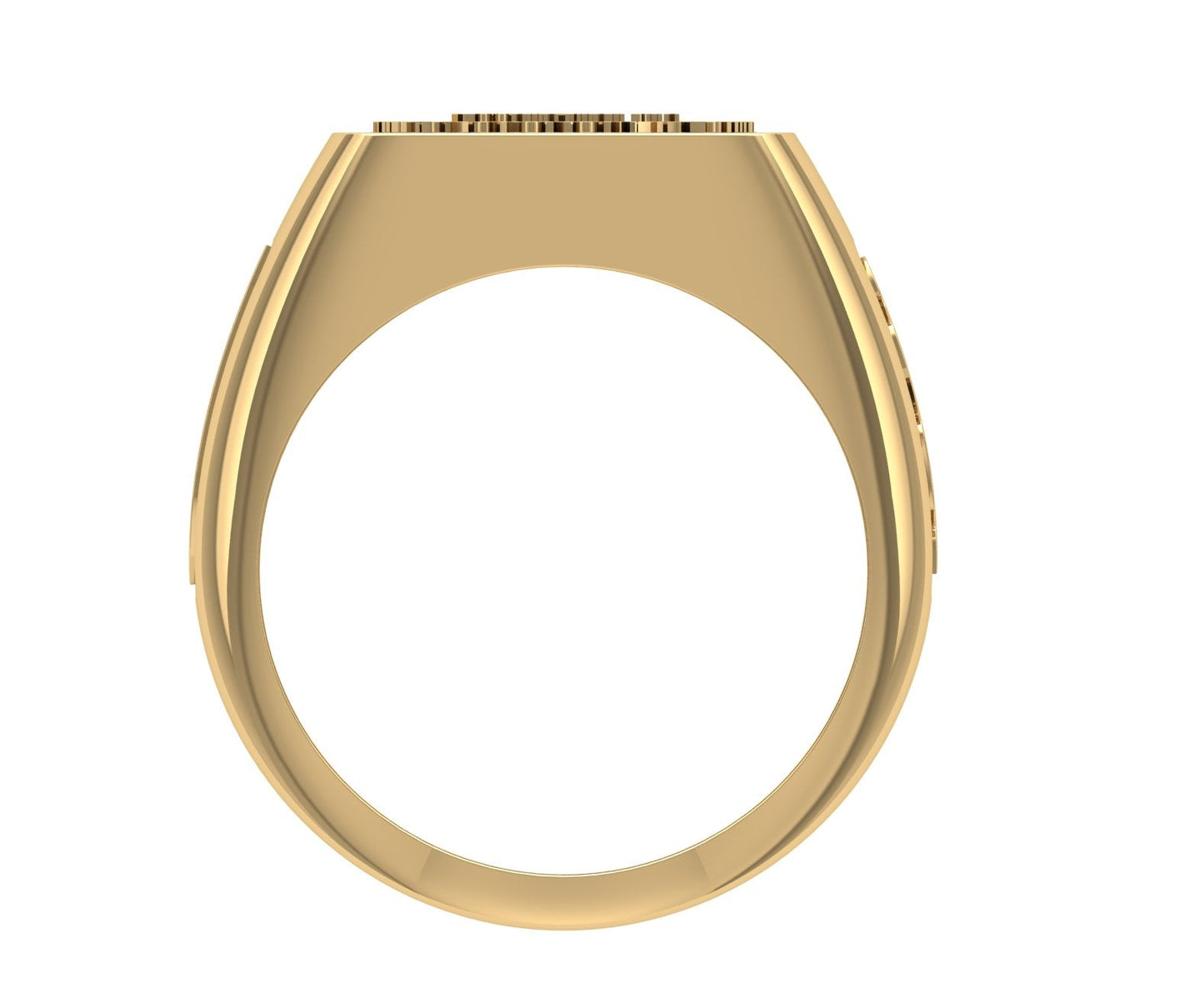 Milán Anillo de Graduación Personalizado en Oro 14K o 18K