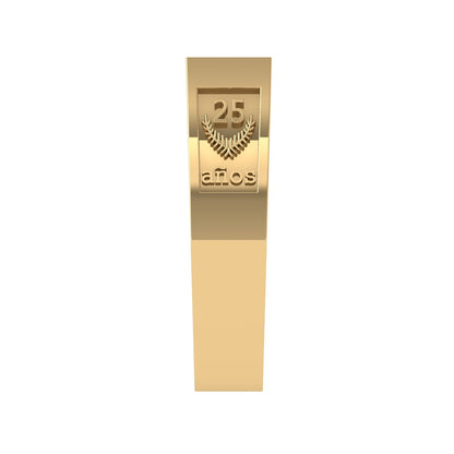 Praga Anillo de Graduación Personalizado en Oro 14K o 18K