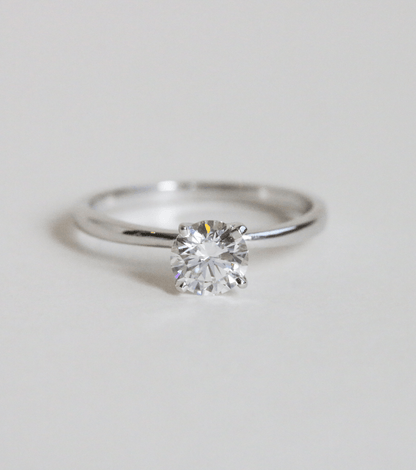 Anillo de Compromiso en Plata Fina 925 Diamante 0.50 ct - BODHANA