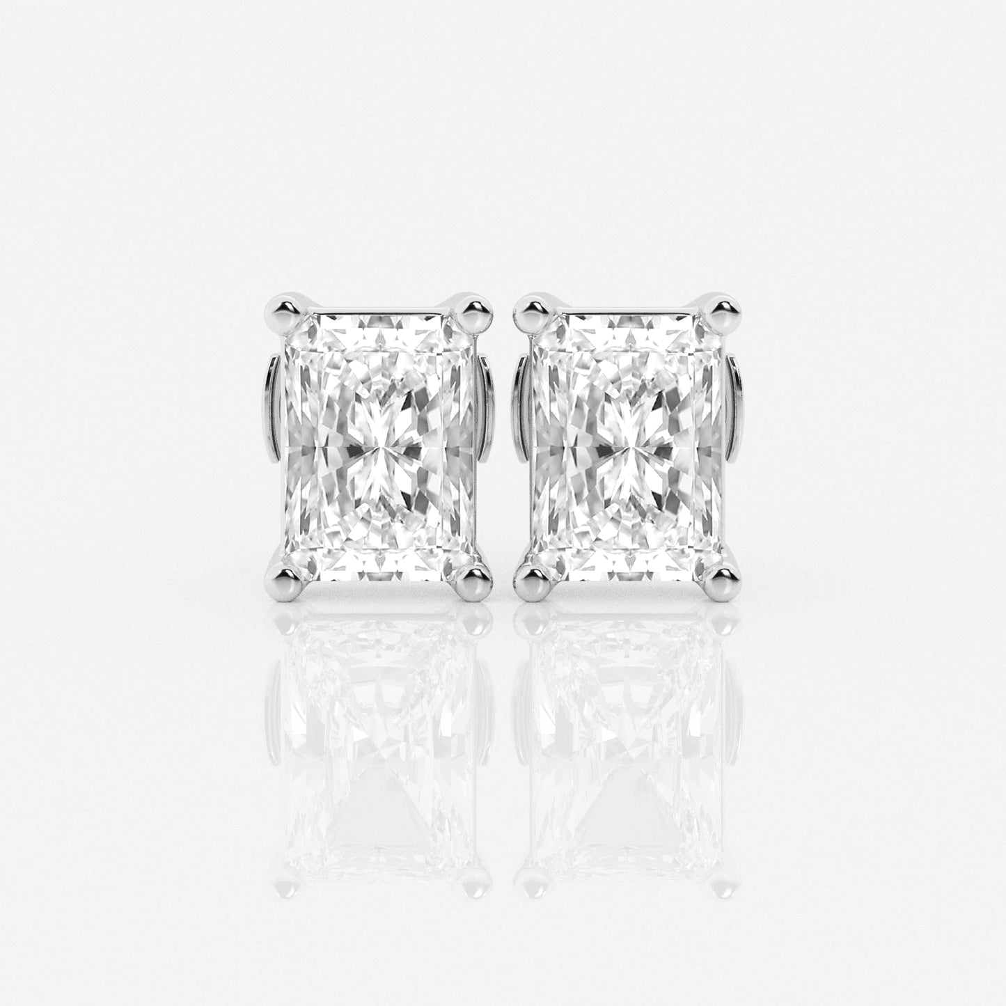 Aretes Broqueles con diamante lab Radiante - BODHANA