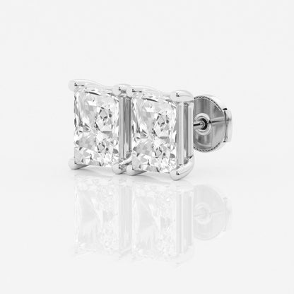 Aretes Broqueles con diamante lab Radiante - BODHANA
