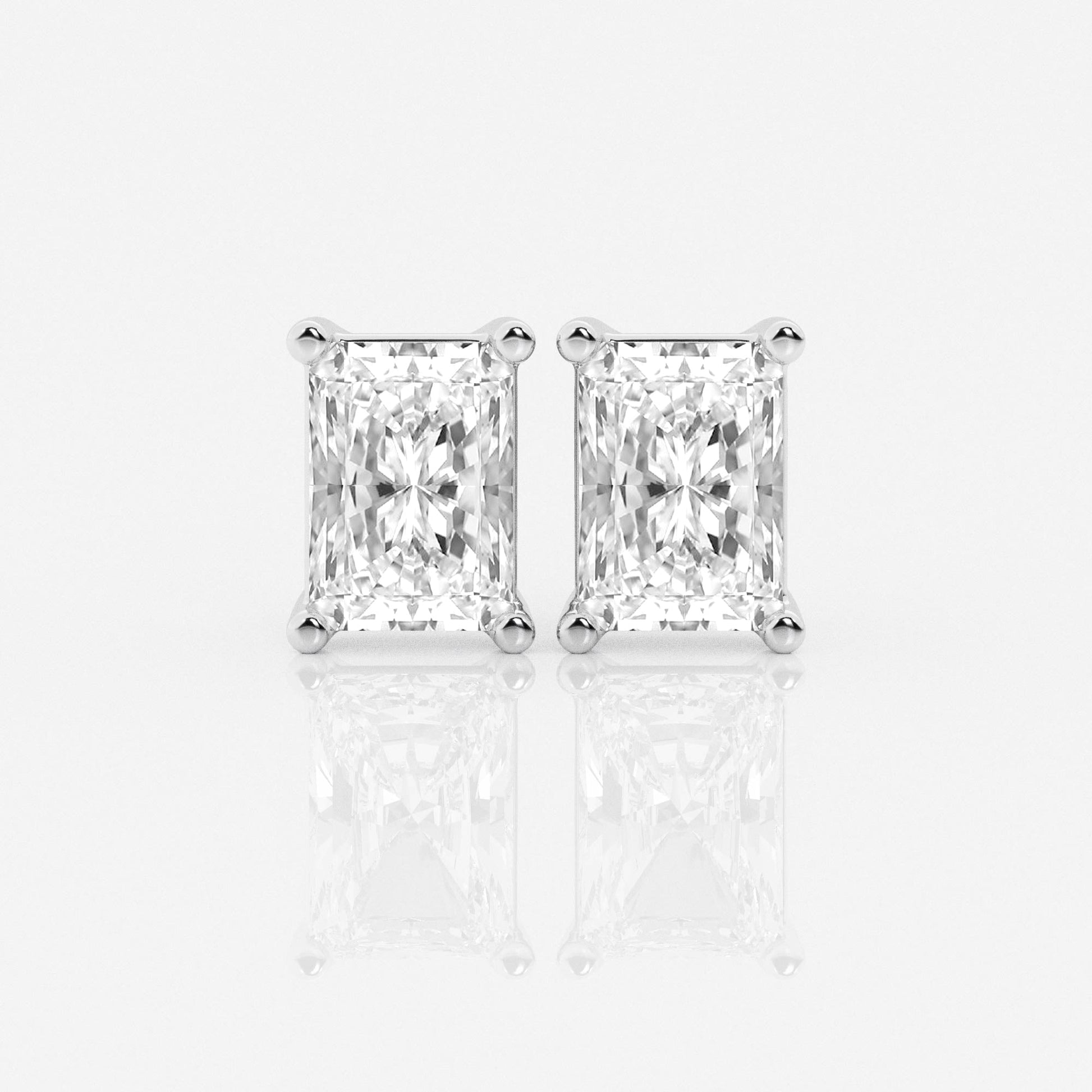 Aretes Broqueles con diamante lab Radiante - BODHANA