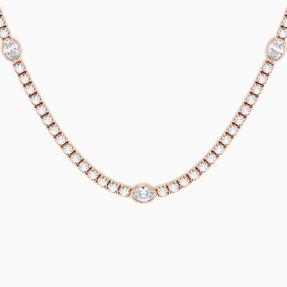 Collar Tenis Acento 8.6 ct Diamantes Lab - Grown en Oro 14K - BODHANA