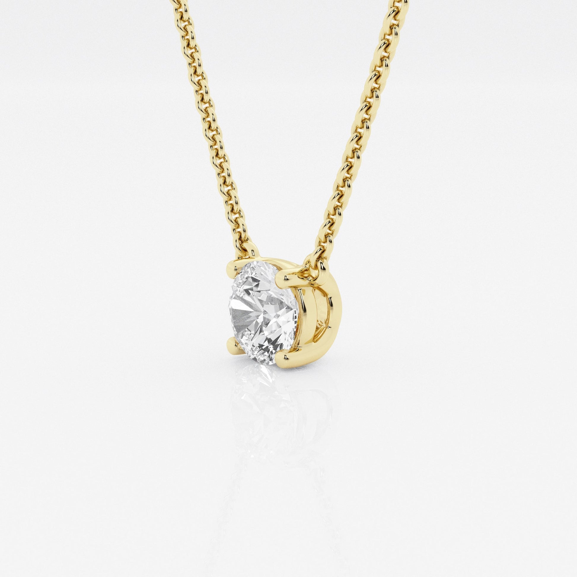 Collar con diamante Brillante Redondo - BODHANA