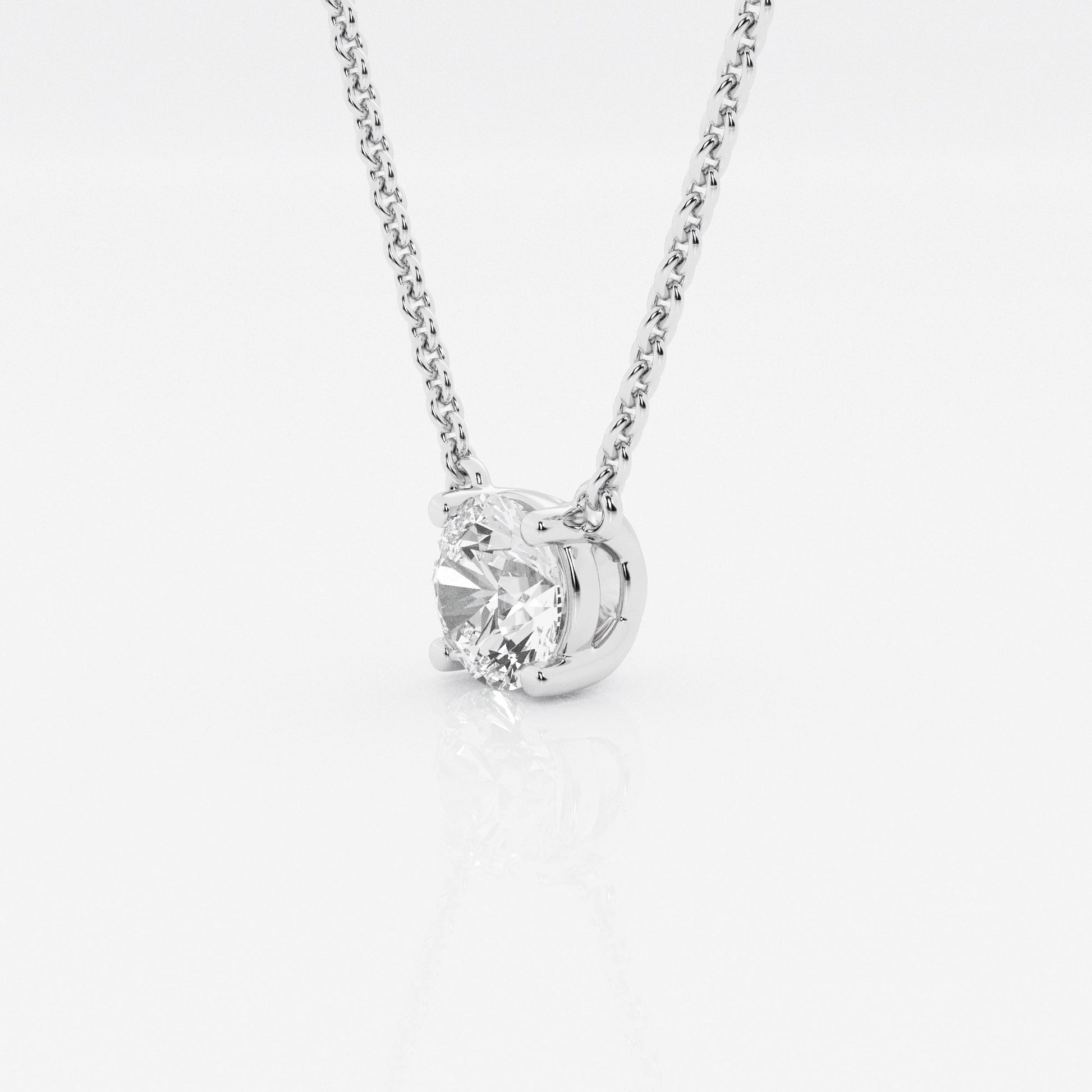 Collar con diamante Brillante Redondo - BODHANA