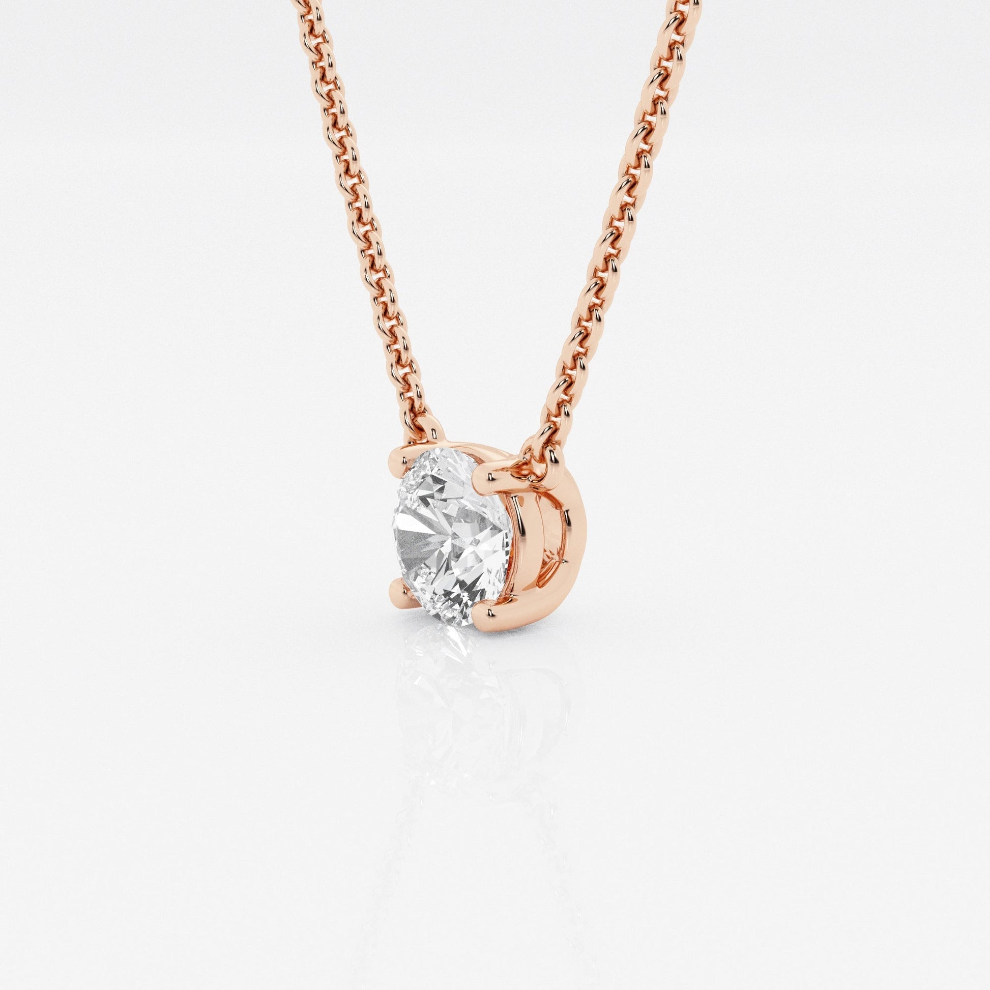 Collar con diamante Brillante Redondo - BODHANA