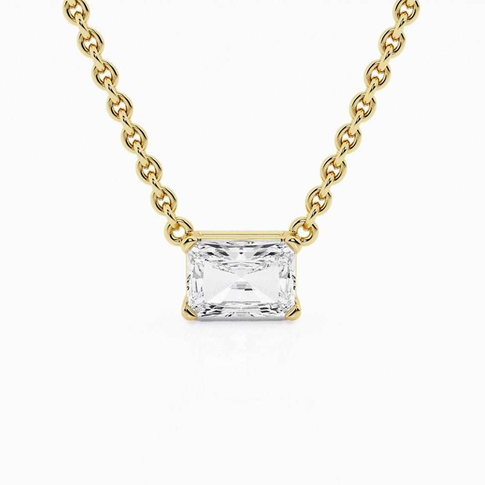 Collar de oro con Diamante Radiante - BODHANA