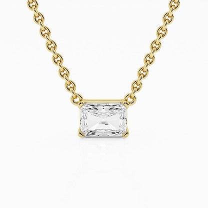 Collar de oro con Diamante Radiante - BODHANA