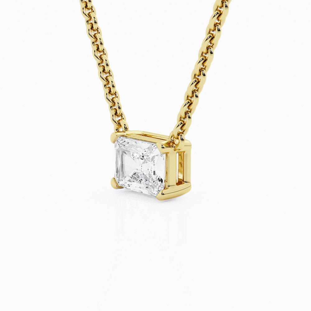 Collar de oro con Diamante Radiante - BODHANA