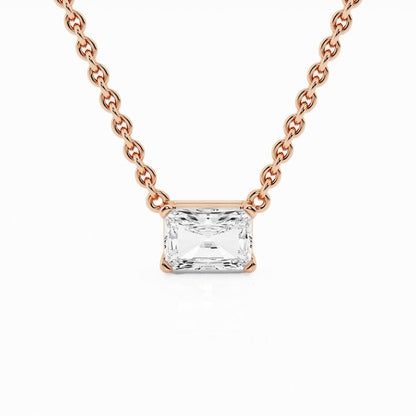 Collar de oro con Diamante Radiante - BODHANA