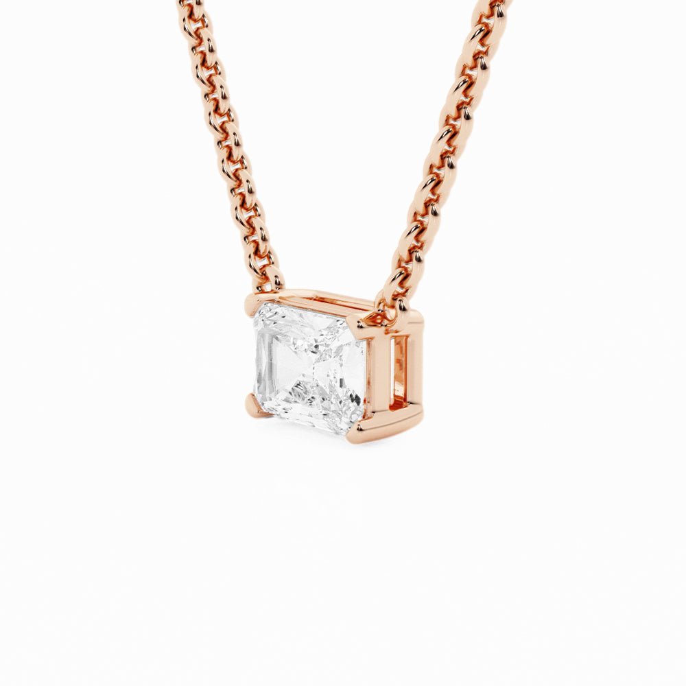 Collar de oro con Diamante Radiante - BODHANA