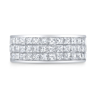 Anillo de Eternidad para Hombre de 7.50 Ct. con Diamantes en Corte Princesa de 8.5mm