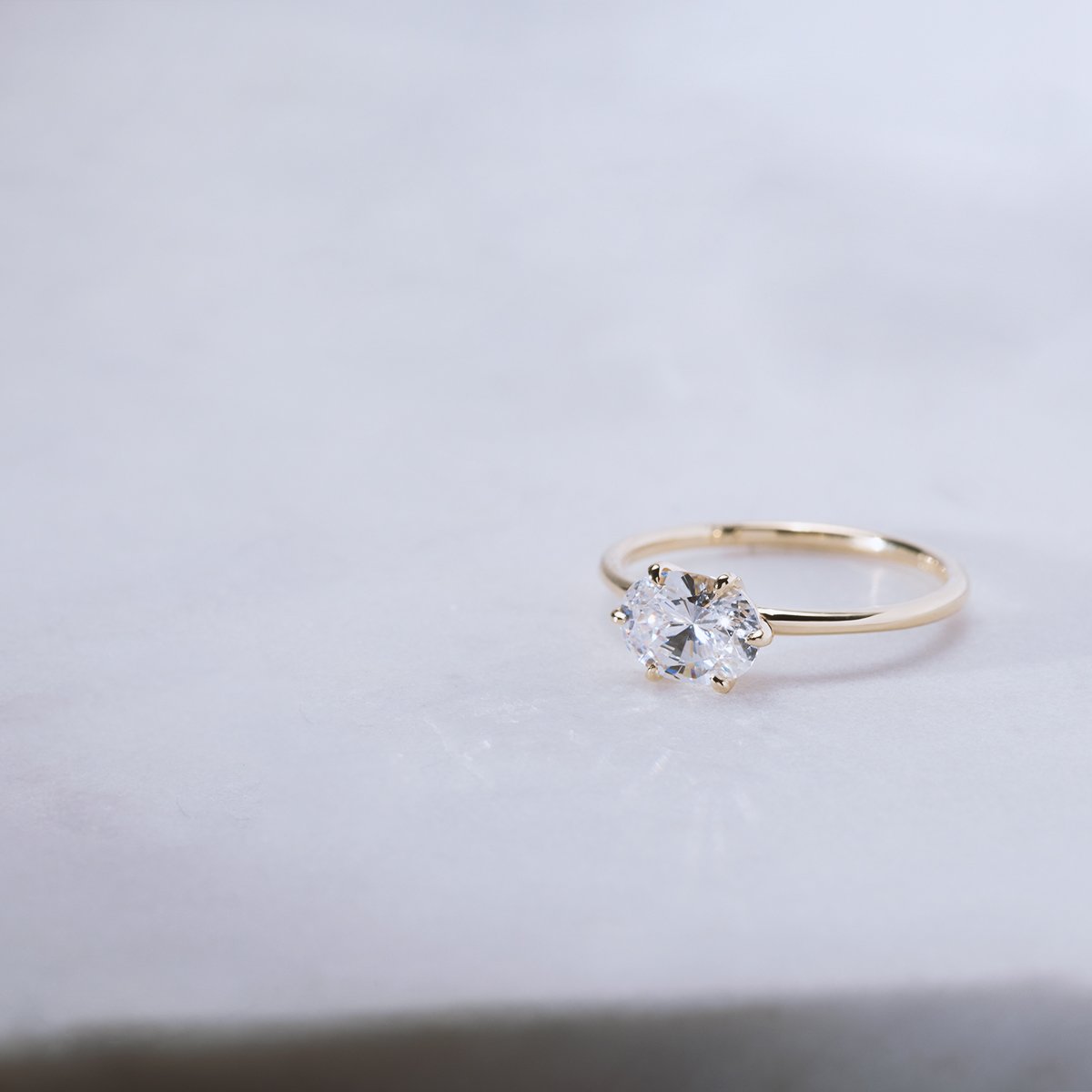 Anillo Montura Horizontal Hidden Halo - bodhana