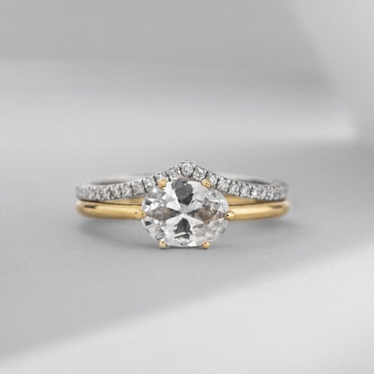Anillo Montura Horizontal Hidden Halo - bodhana