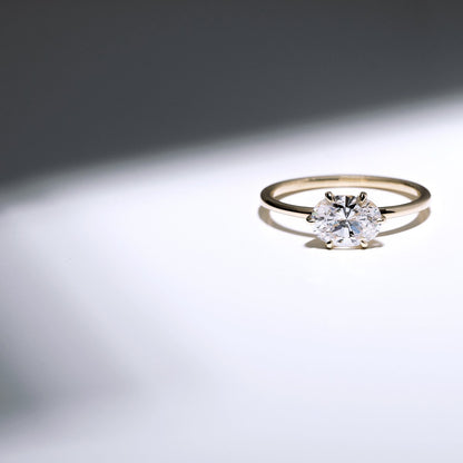 Anillo Montura Horizontal Hidden Halo - bodhana
