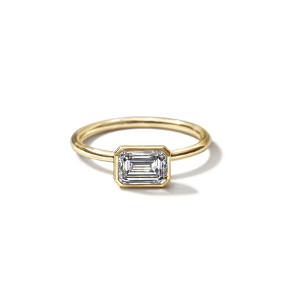 Anillo Solitario Bezel - bodhana