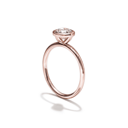 Anillo Solitario Bezel - bodhana