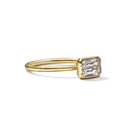 Anillo Solitario Bezel - bodhana