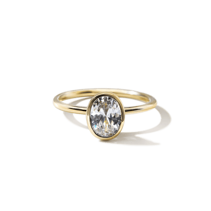Anillo Solitario Bezel - bodhana