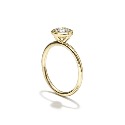 Anillo Solitario Bezel - bodhana