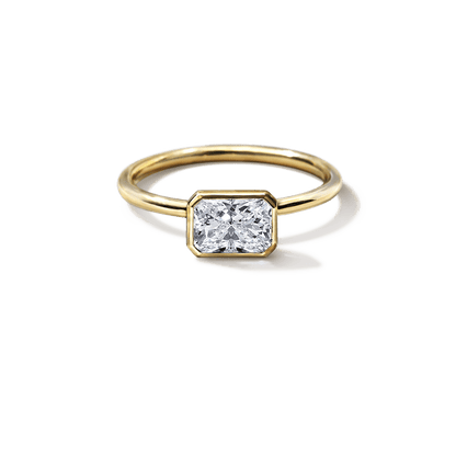 Anillo Solitario Bezel - bodhana