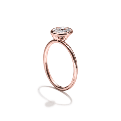 Anillo Solitario Bezel - bodhana
