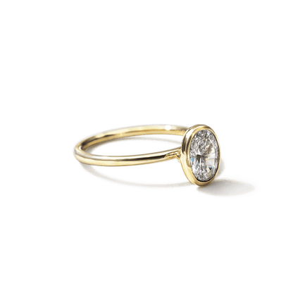 Anillo Solitario Bezel - bodhana