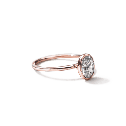 Anillo Solitario Bezel - bodhana