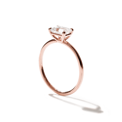 Anillo Solitario estilo "East - West" Horizontal - bodhana