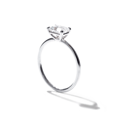 Anillo Solitario estilo "East - West" Horizontal - bodhana