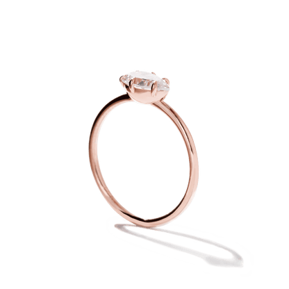 Anillo Solitario estilo "East - West" Horizontal - bodhana
