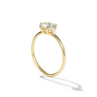 Anillo Solitario estilo "East - West" Horizontal - bodhana