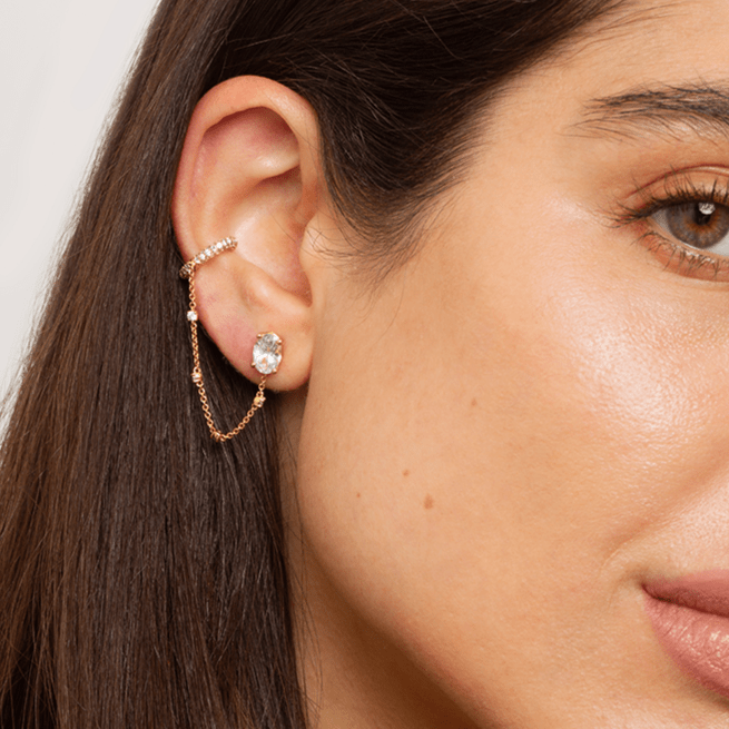 Bombë Chain Ear Cuff - bodhana