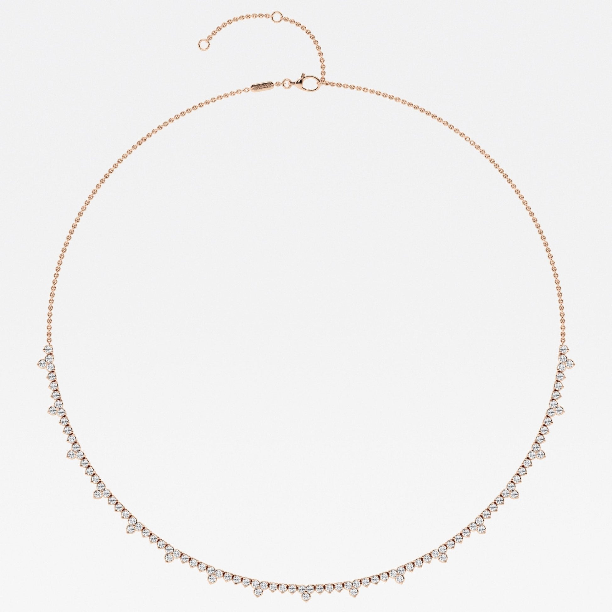 Cadena Riviera con diamantes lab de 3 ct - BODHANA