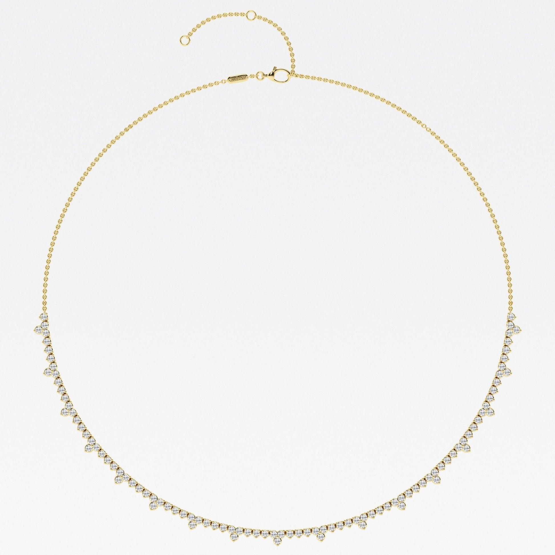 Cadena Riviera con diamantes lab de 3 ct - BODHANA