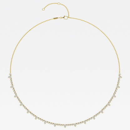 Cadena Riviera con diamantes lab de 3 ct - BODHANA