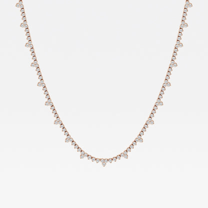Cadena Riviera con diamantes lab de 3 ct - BODHANA