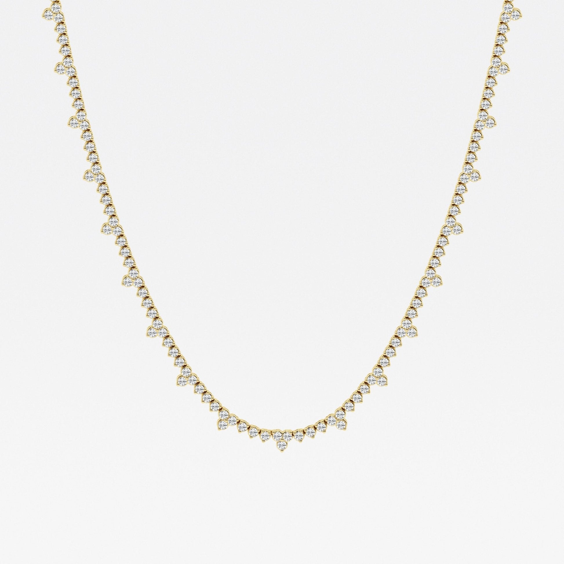 Cadena Riviera con diamantes lab de 3 ct - BODHANA