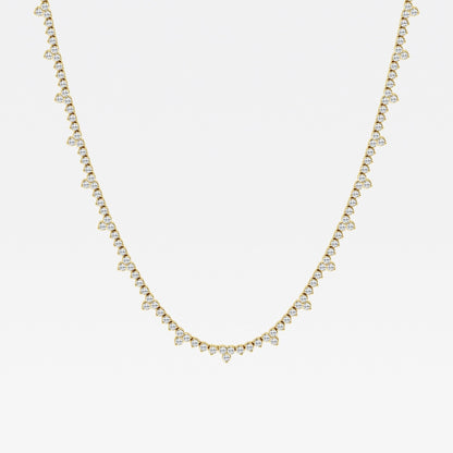 Cadena Riviera con diamantes lab de 3 ct - BODHANA