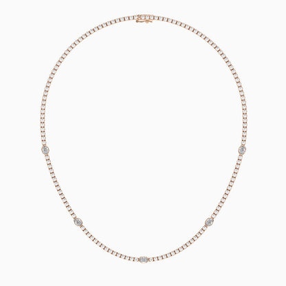 Collar Tenis Acento 8.6 ct Diamantes Lab - Grown en Oro 14K - BODHANA