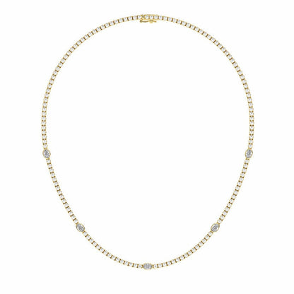 Collar Tenis Acento 8.6 ct Diamantes Lab - Grown en Oro 14K - BODHANA