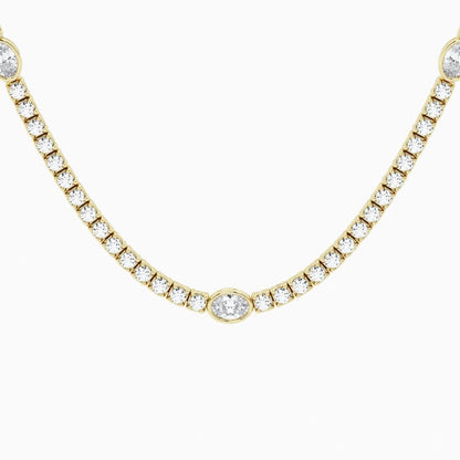 Collar Tenis Acento 8.6 ct Diamantes Lab - Grown en Oro 14K - BODHANA