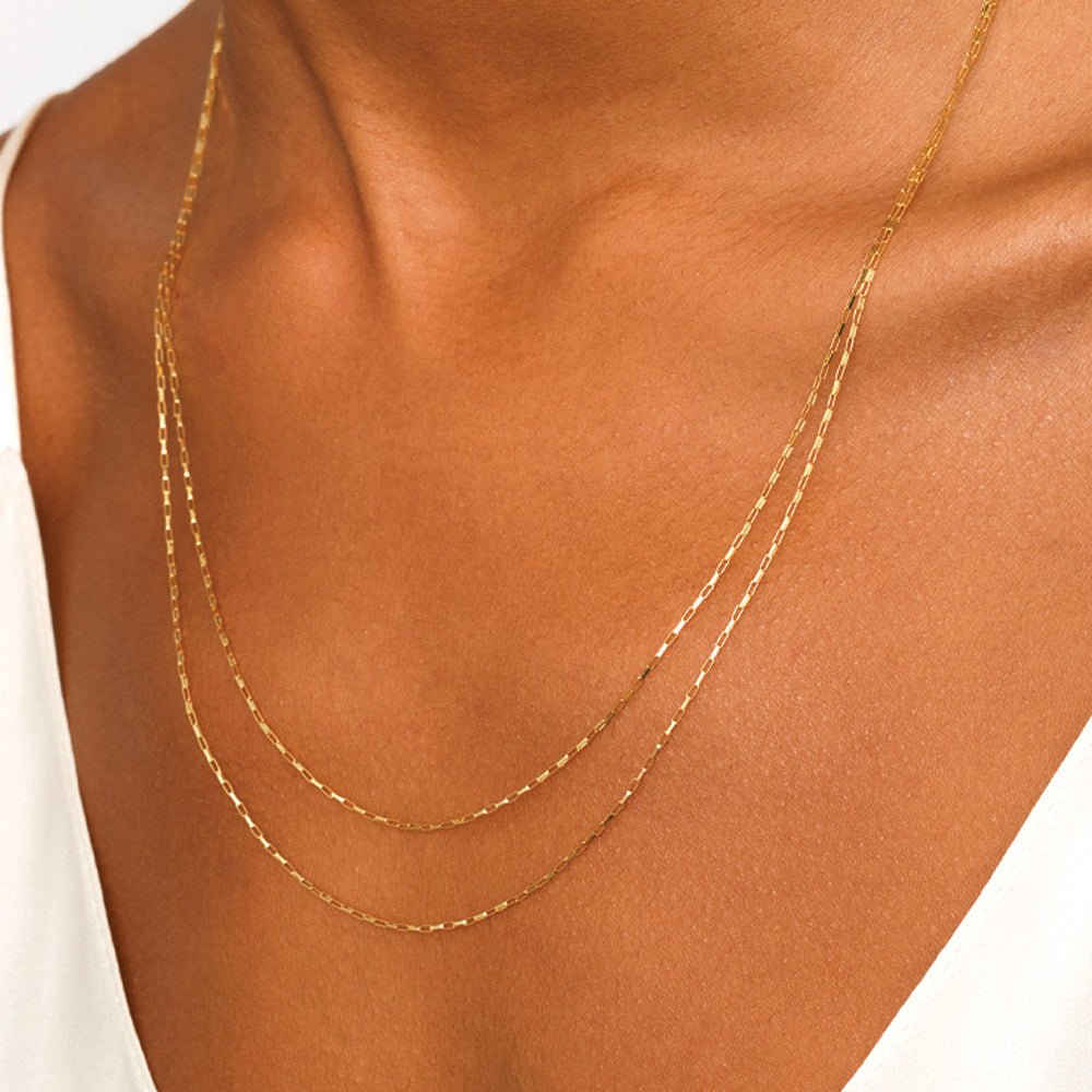 Connecting Micro Staple Necklace - bodhana