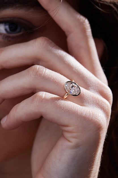 2.00 ct Anillo de compromiso con diamante Redondo Oro 14k