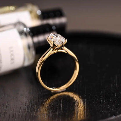 1 ct Anillo de compromiso con diamante Corte Marquise Oro de 14k