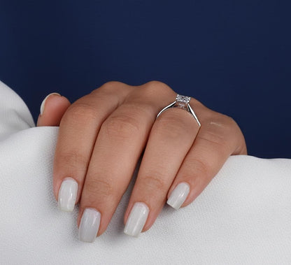 Anillo de Compromiso 1 ct Corte Princesa